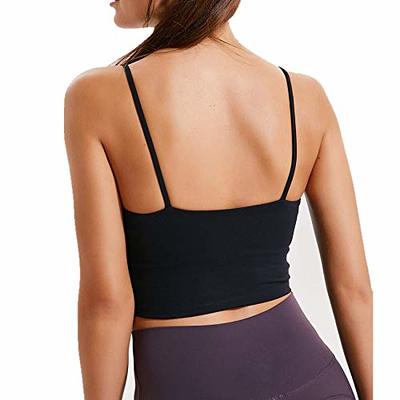 Lemedy Women Padded Sports Bra Fitness Workout Running Shirts Yoga