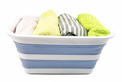 SAMMART 9.45L (2.5 Gallon) Collapsible Tub - Foldable Dish Tub - Portable  Washing Basin - Space Saving Plastic