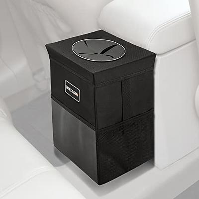 JOSUCLEN Car Trash Can with Lid, Mini Trash Can for Car, Trash Can