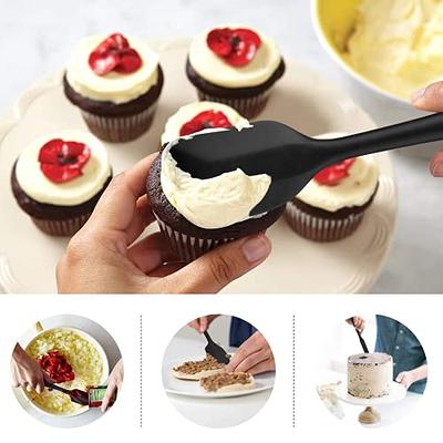 Non Stick 3-Piece Silicone Rubber Spatula for Cooking Baking