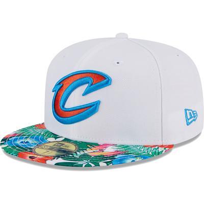 Men's New Era White Cleveland Guardians Neon Eye 59FIFTY Fitted Hat