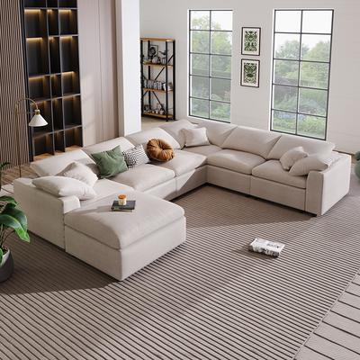 Oversized Sectional Sofa With Ottoman