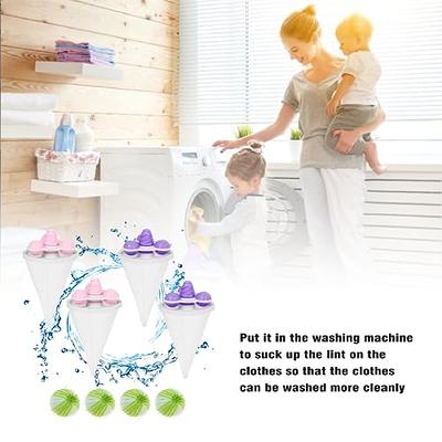 2-4pcs Reusable Washing Machine Hair Remover Pet Fur Lint Catcher Filtering  Ball