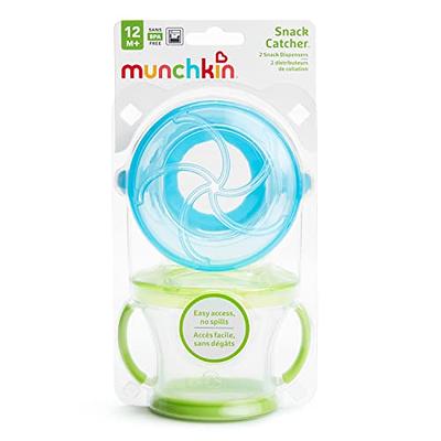 Munchkin® Miracle® 360 Trainer Cup and Snack Catcher, 4 Piece Set,  Blue/Green