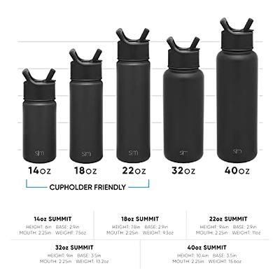 Simple Modern Water Bottle with Straw and Chug Lid Vacuum Insulated  Stainless Steel Metal Thermos Bottles