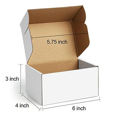 Corrugated Box Cardboard Box Perfect for Shipping 7X5X1Inch-50Pack White