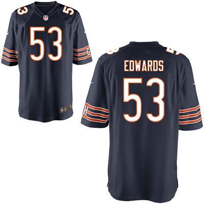 Men's Chicago Bears Braxton Jones Nike Navy Game Player Jersey