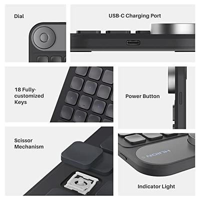 Huion Wireless Bluetooth Multi-device Keyboard for Mac and Windows  Huion  Official Store: Drawing Tablets, Pen Tablets, Pen Display, Led Light Pad