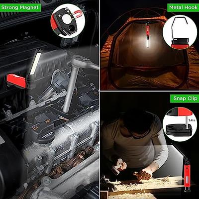 Work Light, 2500lm Bright LED Work Lights, 5200mAh Rechargeable Magnetic Underhood Work Light