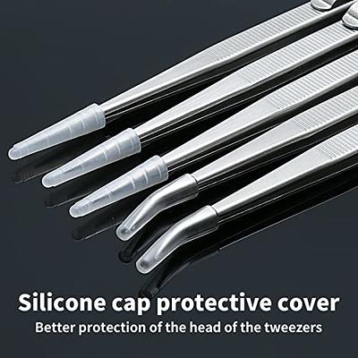 Premium Tweezers (Bent Head + Straight Head Set)