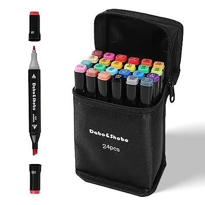 anono 60 Colors Alcohol Marker Dual Tip Marker Permanent Marker Set Artist  Markers with Carry Bag for Kids Adults Coloring Drawing, White Penholder -  Yahoo Shopping