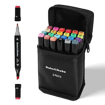 Y YOMA 100 Colors Alcohol Markers Dual Tip Markers Art Markers Set, Unique  Colors (1 Marker Case) Alcohol-based Ink, Fine & Chisel, White Penholder