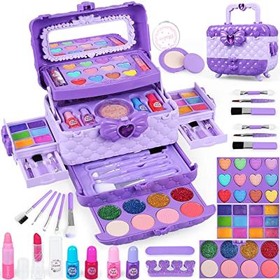  Kids Makeup Kit for Girl, AOPUN Real Washable Makeup Set Girls  Toys, Dress-Up Toy Makeup for Little Girl Princess Play Make Up Birthday  Gift Toy for Toddler Girls Children Age 4