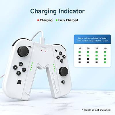 JINGDU Switch Joy-Con empuñadura de carga compatible con Nintendo