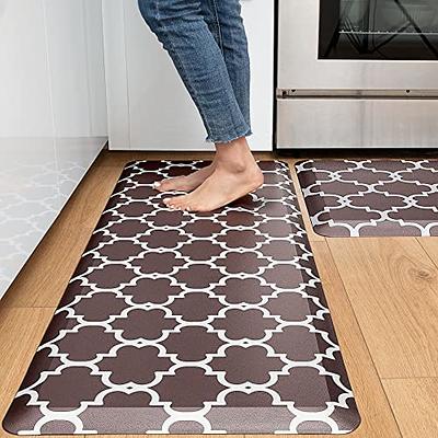 KOKHUB Kitchen Mat,1/2 Inch Thick Cushioned Anti Fatigue Waterproof Kitchen  Rug, Comfort Standing Desk Mat, Kitchen Floor Mat Non-Skid & Washable for  Home, Office, Sink,17.3x60- Grey - Yahoo Shopping