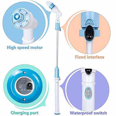 Electric Spin Scrubber, 360 Cordless Tub and Tile Scrubber, Multi-Purpose  Power Surface Cleaner with 3 Replaceable Cleaning Scrubber Brush Heads, 1  Extension Arm and Adapter 