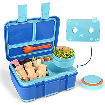 Bento Box for Kids Lunch Box BPA-Free DaCool Upgraded Toddler School Lunch  Container with Spoon 5-Compartment Leak Proof Durable, Meal Fruit Snack  Packing for Picnic Outdoors, Microwave Safe - Blue 
