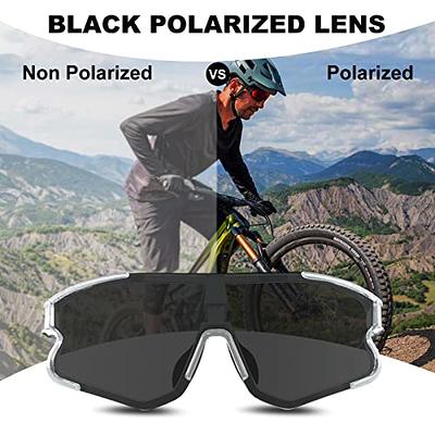 Olidon Polarized Sports Sunglasses for Men and Women UV 400 Youth Baseball Cycling Fishing Running Softball Golf Sunglasses