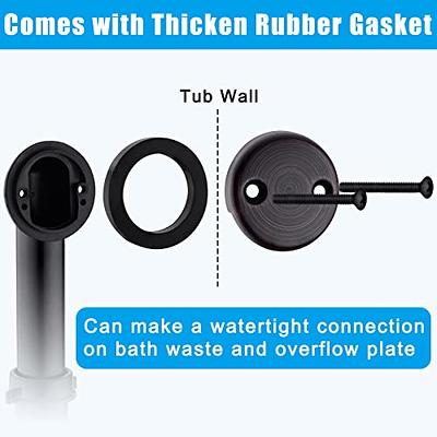 Artiwell 1-1/2 Black Tubular Bath Drain Kit with Tip-Toe Bath