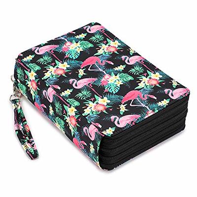 BTSKY® Portable Canvas Zippered Colored Pencil Case-Super Large Capacity 72  Slot Pencil Bag Pouch for Watercolor Pencils(Black) - Yahoo Shopping
