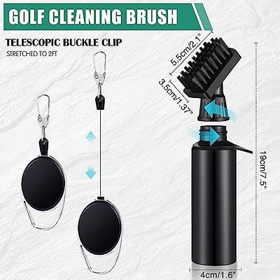 RITHIOX 2Pcs Golf Club Brush with Groove Cleaner Spike Nylon