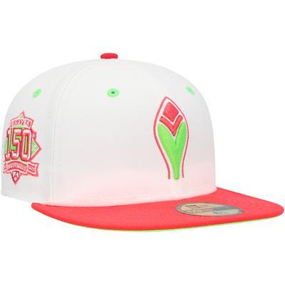 Men's New Era White/Coral Pittsburgh Pirates Final Season at Three Rivers Stadium Strawberry Lolli 59FIFTY Fitted Hat