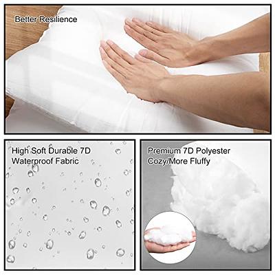 Outdoor Pillow Inserts Waterproof 20 x 20 Throw Pillow Inserts for Couch -  Set o