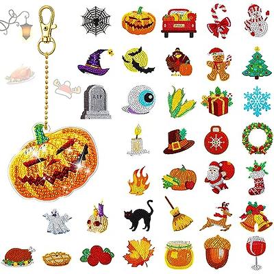 8 Pcs Diamond Art Keychains Diamond Painting Keychains Kids Arts and Crafts  5D Diamond Painting Kits Gem Art Diamond Keychains for Boys Girls Ages 8-12  DIY Gift Birthday Party Favors (Ocean Style)