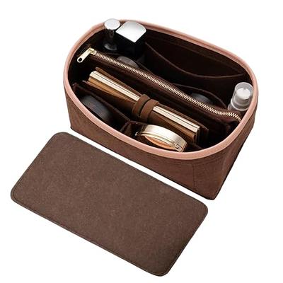 For Speedy Neverfull 2/3 mm Felt Organizer Insert Handbag&Tote Purse  Organizer Insert Large with Zipper Bag Base Shaper 2pc