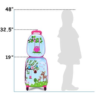 Gymax 2PC Kids Luggage Set 12 Backpack and 16 Rolling Suitcase for School  Travel ABS