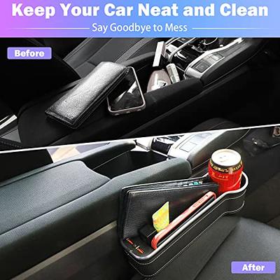 Right Side Multifunction Car Seat Gap Filler Pad Cards Coins Storage Cup  Holder
