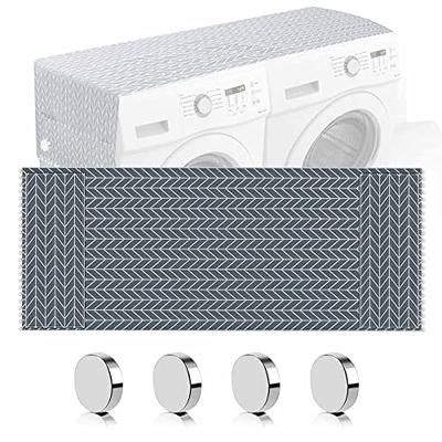  2PCS Washer And Dryer Covers For The Top,25.6 X 23.6  Anti-Slip Dryer Top Protector Mat,Dust-Proof Dryer Top Covers For Home  Kitchen Laundry Room