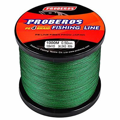 BAIKALBASS Braided Fishing Line 4 Strands Strong Multifilament PE Braid  Wire for Saltwater 328Yard/300M 10LB Green - Yahoo Shopping