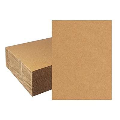 zmybcpack 50 Pack White Corrugated Cardboard Sheets 9x12 inch, Corrugated  Cardboard Filler Insert Sheet Pads for Packing, Mailing, Crafts - Yahoo  Shopping