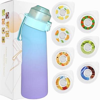Air Water Up Bottle With Flavour pods, 650ml Sports Frosted Air Water  Bottle BPA Free Starter up Set Drinking Bottles, Flavour pods Scented 0  Sugar And Water Cup for Outdoor (With 1