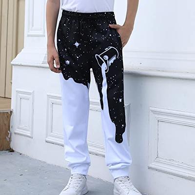 Boys Pants Size 10-12 Kids Black White Print Sweatpants Funny 3D Print  Galaxy Jogger Teens Youth Drawstring Pouring Milk Jogging for Ball Game  Running - Yahoo Shopping