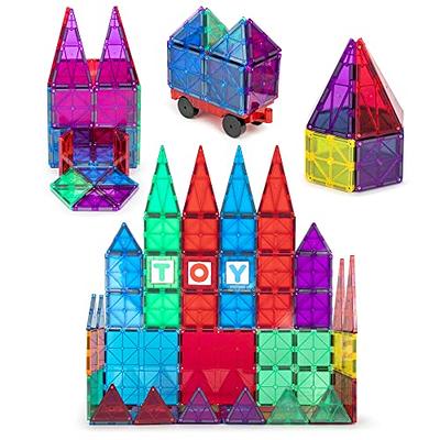 Gifts2U Magnetic Blocks, 96PCS Magnetic Tiles Building Set for