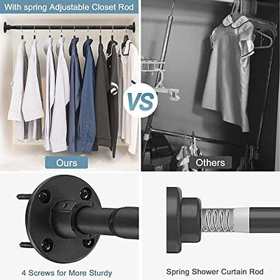 Hanging Closet Rod,29-64 Inches Space Saving Closet Rod Extender Hanging,Black  Adjustable Clothes Hanging Bar, Stainless Steel Closet Garment Organizer  Rack ,Bathroom,Windows - Yahoo Shopping