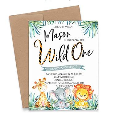 Safari Baby Shower Invitations - Set of 4 and Up – XOXOKristen