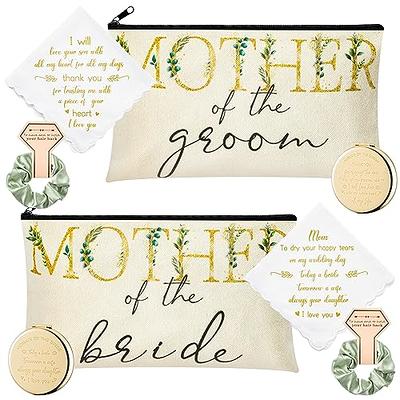 Y1tvei 8Pcs Leaves Mother of the Groom and Bride Gifts Set Mother of the  Bride Canvas