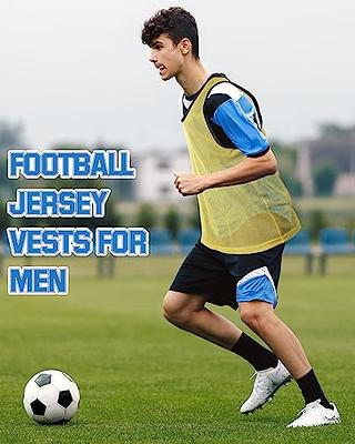 Jiuguva 36 Pack Unisex Adult Soccer Pinnies Scrimmage Training