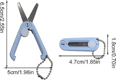 Portable Mini Scissors with Cover Safety Sewing Scissors Hand-cut