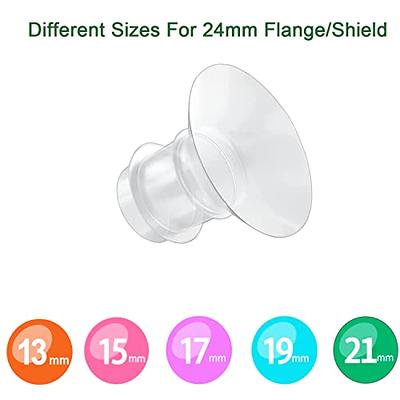  Silicone Flange 24mm, Compatible with Momcozy S12 pro/S9 pro /S9/S10/S12/Medela/Tsrete/Spectra/Bellababy etc 24mm Wearable Breast Pump  Parts,Electric Breast Pump Parts Replace (24mm) : Baby