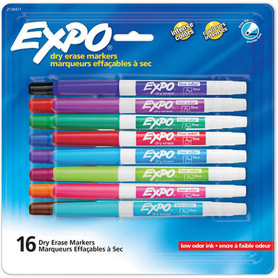 Expo 4pk Dry Erase Markers Ultra Fine Tip Multicolored : Target