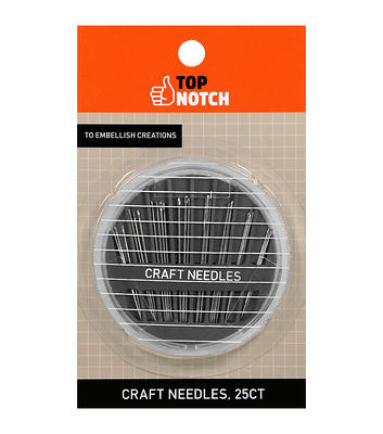 Large Eye Sharp Stitching Needles for Needlework 1.75-2.5 Inches - 28 Embroidery Needles for Hand Sewing Variety Sizes in A Handy Storage Tube