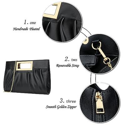 Ladies Evening Bag Pleated Envelope Chain Bag Wedding Party Bridal