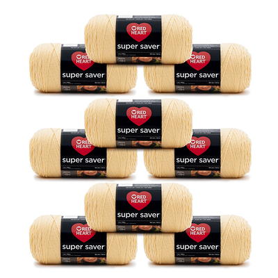 Red Heart® Super Saver® #4 Medium Acrylic Yarn, Cornmeal 7oz/198g