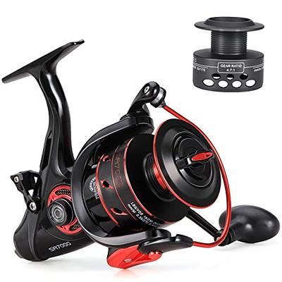 Tempo Persist Spinning Reel - Saltwater and Freshwater Fishing Reels,  Aluminum Body with 7+1 BB, 30.9 LBs Max Drag Carbon Washer, Ultra Smooth  Fishing Reel for Trout Catfish Bass - Yahoo Shopping