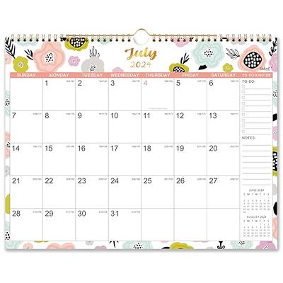 Wall Calendar 2024-2025 - 18 Monthly Calendar from July 2024 to December  2025, 14.75'' x 11.5'', 2024-2025 Calendar with Hanging Hole, Large Blocks  - Yahoo Shopping