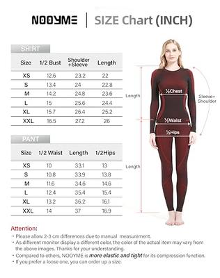 NOOYME Thermal Underwear for Women Base Layer Women Cold Weather